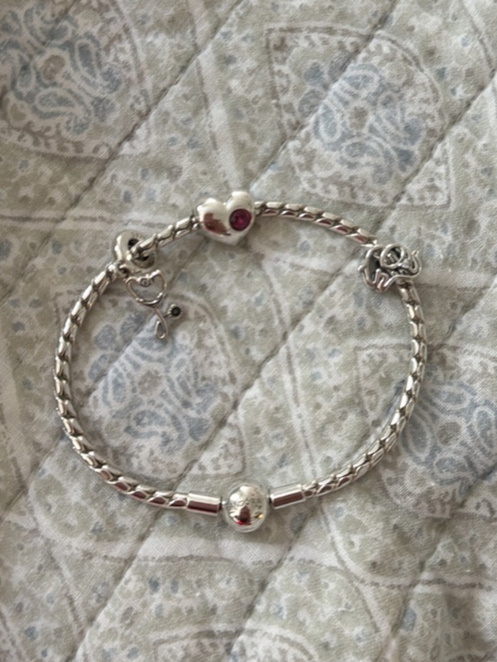 Pandora bracelet and charms